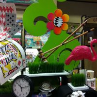Alice In Wonderland displays designed for one of many creative promotions by Bolen Books